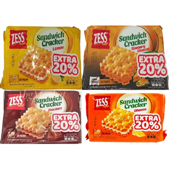 

Zess Cracker Sandwich Biskuit Cracker ( Lemon/ Coklat/ Keju/ Savory Cheese) 180gr All Variants