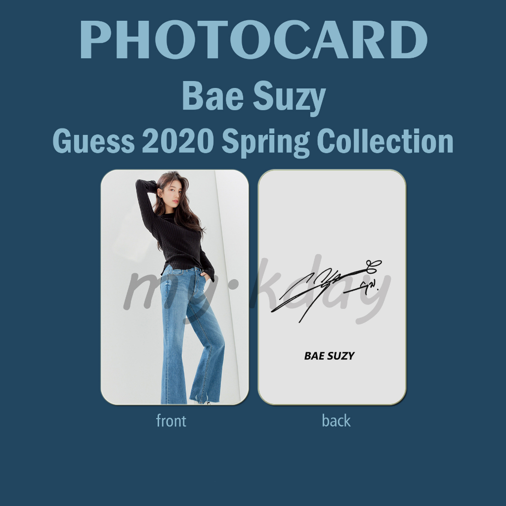 PCA-0011, Unofficial Photocard Bae Suzy Gue ss 2020 Spring Collection 2 sisi