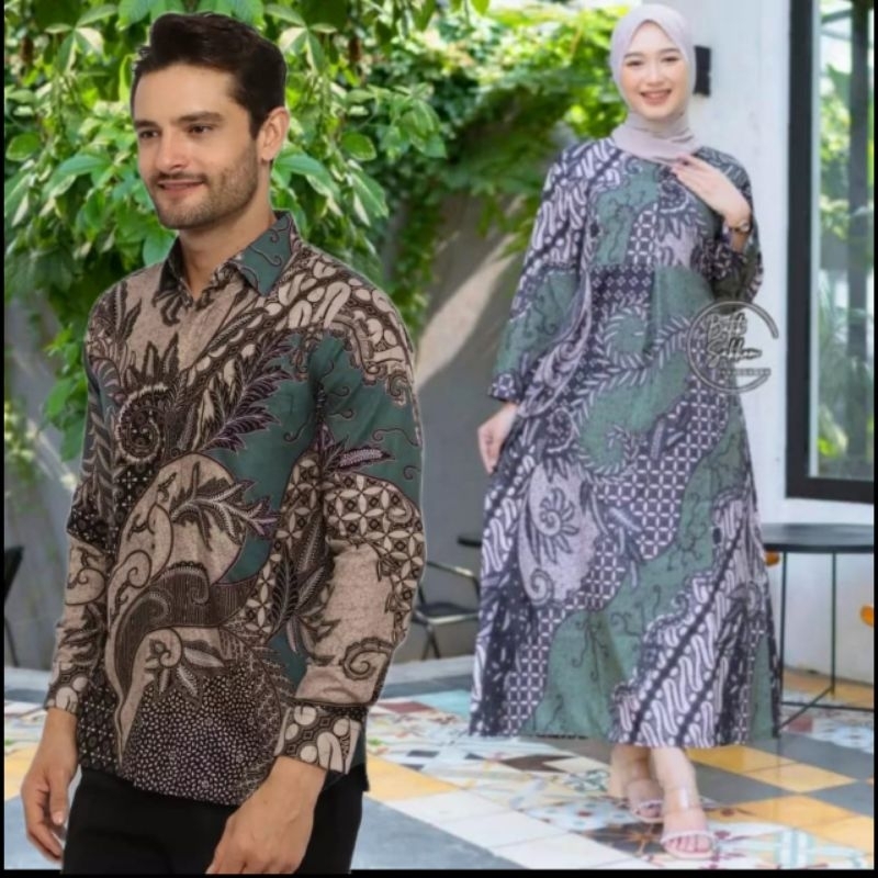 COUPLE BATIK TERBARU 2021 Brukat Premium Sarimbit Batik  batik Batik Couple Keluarga