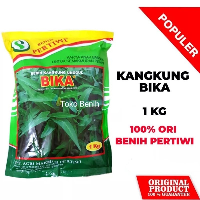Benih Kangkung Bika 1kilo Kemasan Pabrik