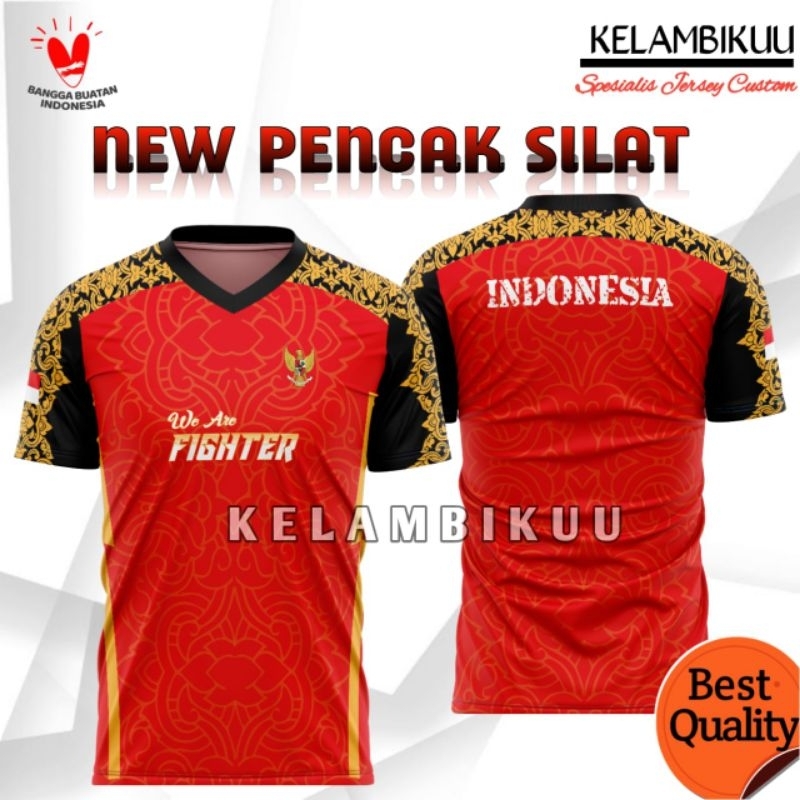 JERSEY PENCAK SILAT INDONESIA PRINTING TERBARU/BAJU KAOS PENCAK SILAT CUSTOM/BAJU KAOS MURAH