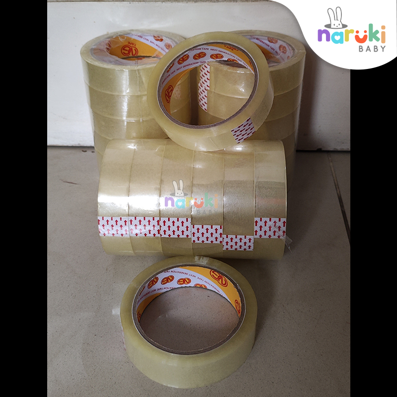 

Lakban OPP Tape NG Tape 1 inchi 25mm 72 Yard 45 Micron 72Y