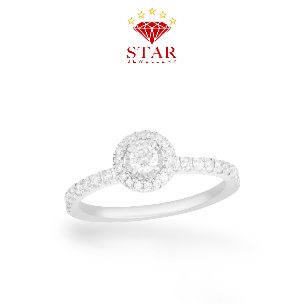 Cincin Berlian Solitaire Sertifikat GIA LPLR1117660 - Star Jewellery