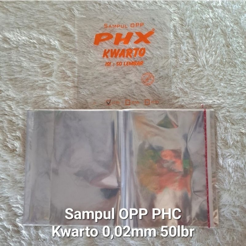 

Sampul Buku Tulis OPP PHX Sablon Orange 50lbr 0,02mm (S16)