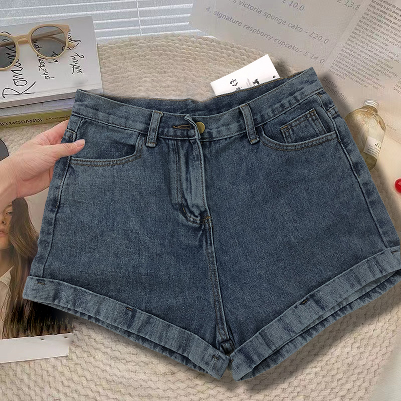 【wanita_id】Celana Pendek Wanita Bunga Daisy celana jins pendek korean style highwaist denim cewek fashion wanita