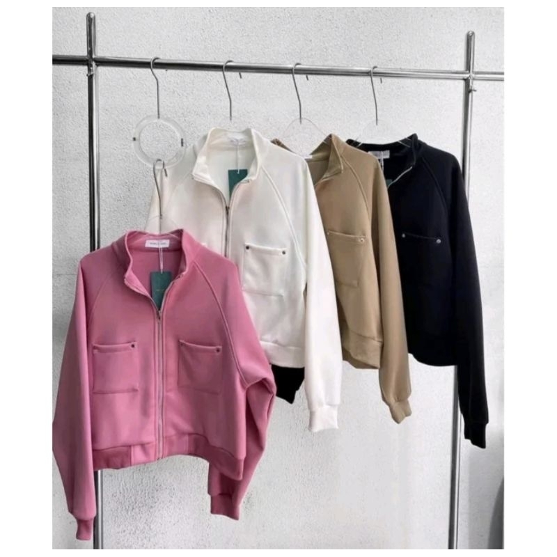 BASIC ZARA JAKET WANITA | JAKET JIPPER WANITA