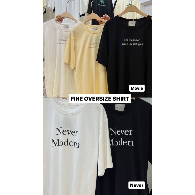 Fine Oversize Shirt KAOS WANITA MELAR IMPORT BKK BANGKOK JUMBO BIG SIZE XXL 2XL