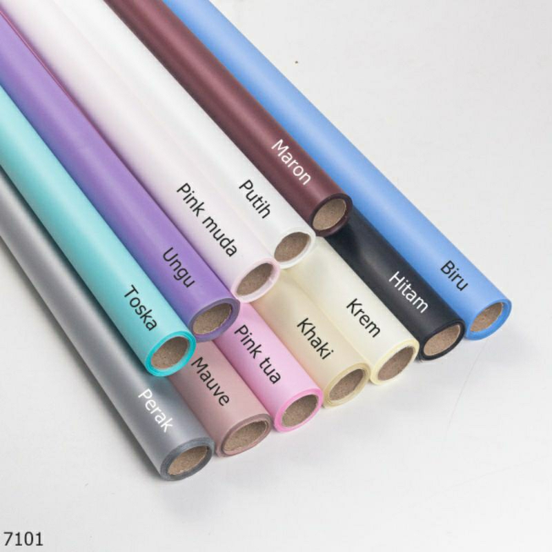 

[PER ROLL] Kertas Cellophane Polos 7101 58cm X 10 Meter