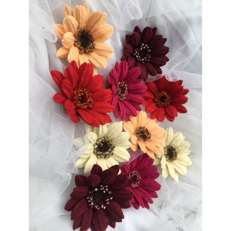 Bunga Garbera/Bunga Garbera Flanel/Aplikasi Bunga