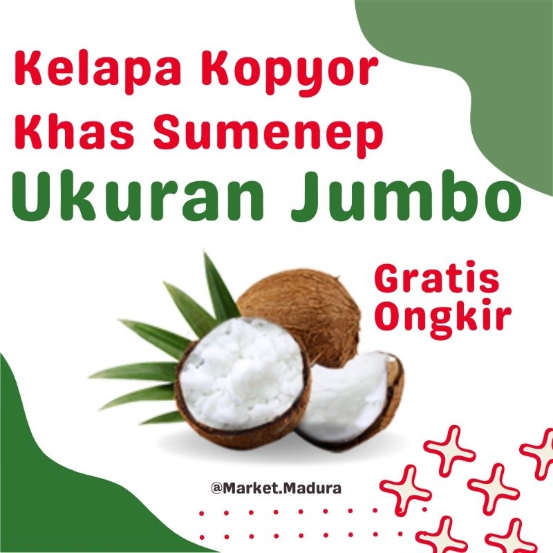 Kelapa Kopyor /Puan/ Poan Asli Sumenep Madura | Variasi Jumbo