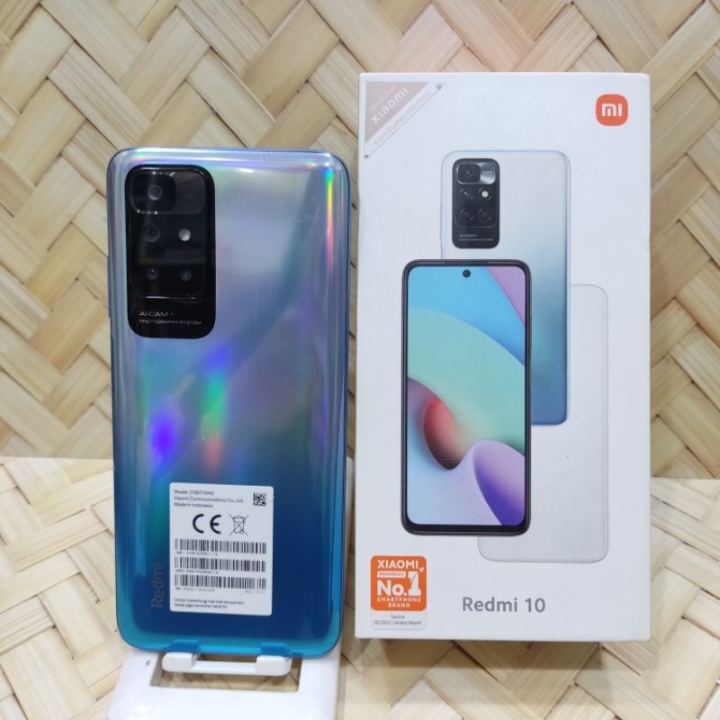 Xiaomi Redmi 10 6/128GB 4/64GB Handphone Second Seken Bekas Fullset Batangan Original