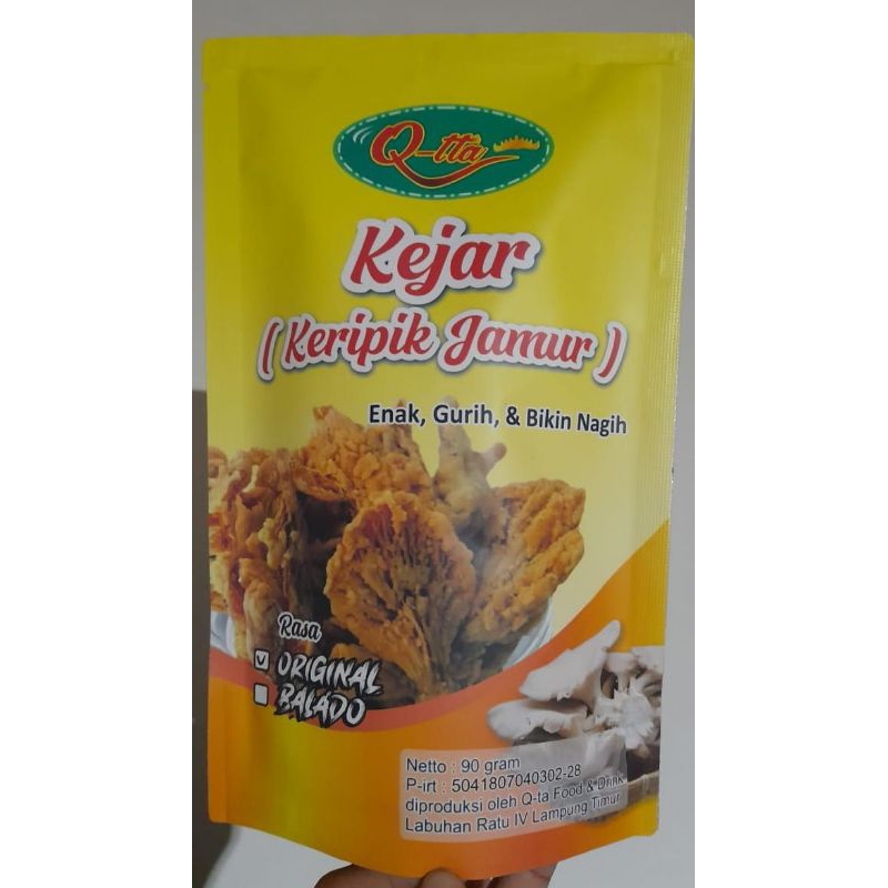 

Q-tta Keripik Jamur Original/balado 100 gram