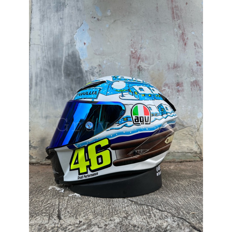 AGV PISTA GPR TAVULLIA FULL SET VISOR IRIDIUM BLUE