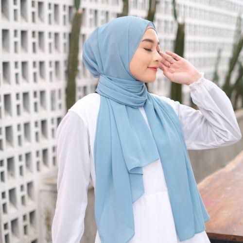 [COD]PASHMINA CERUTY BABY DOLL POLOS/PASHMINA CERUTY INSTAN IMPORT PREMIUM COKLAT BIRU WARDAH