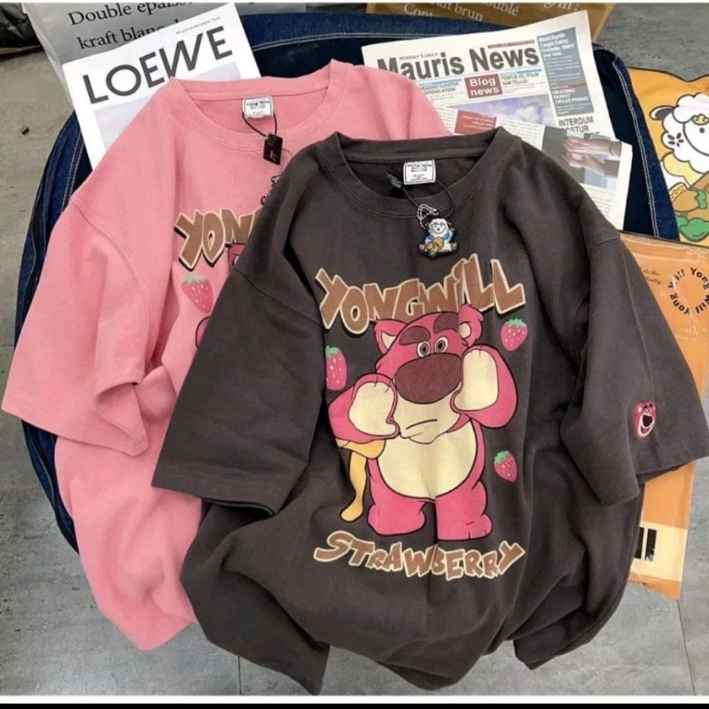 T-SHIRT YOUNG WILL BEAR LOTSO STRAWBERRY V1