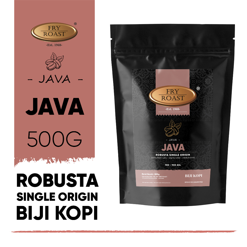 

KOPI ROBUSTA JAVA 500 GRAM BIJI DAN BUBUK