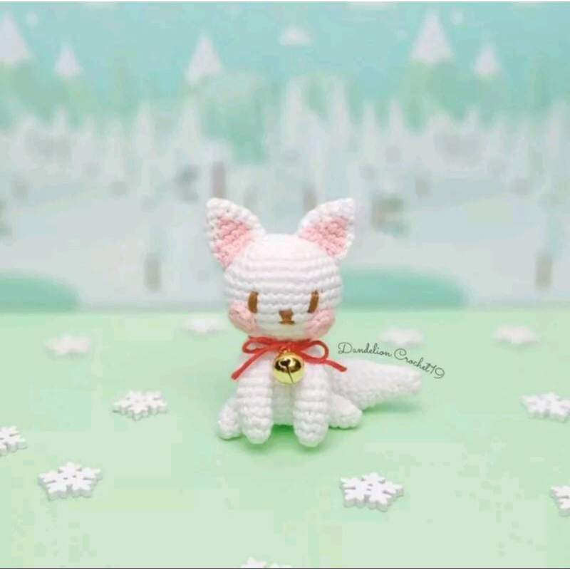 Gantungan boneka rajut rubah