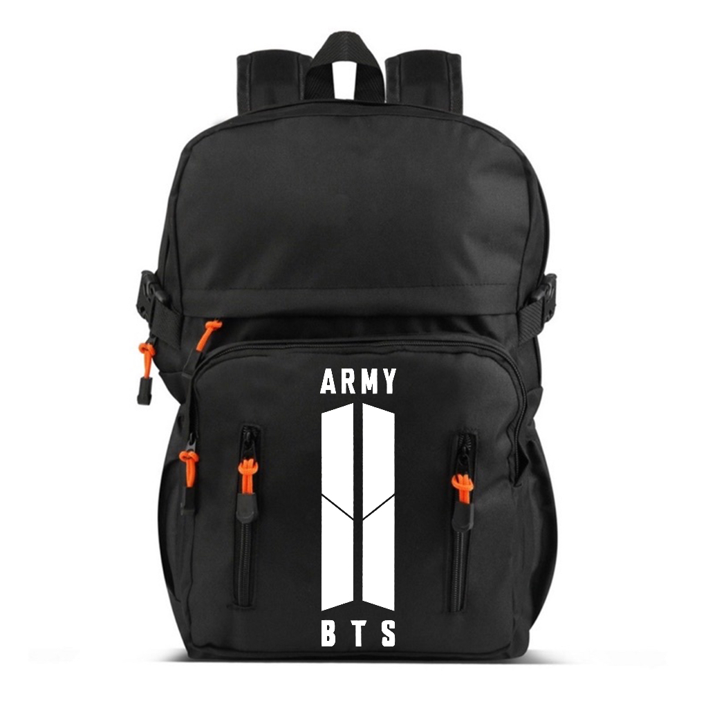 TAS RANSEL BTS ARMY BACKPACK SEKOLAH KULIAH KERJA CASUAL TAS PUNGGUNG PRIA WANITA MASUK LAPTOP