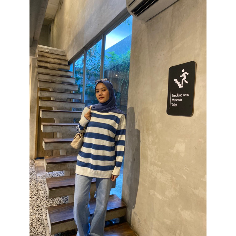 BAJU RAJUT WANITA OVERSIZE SWEATER