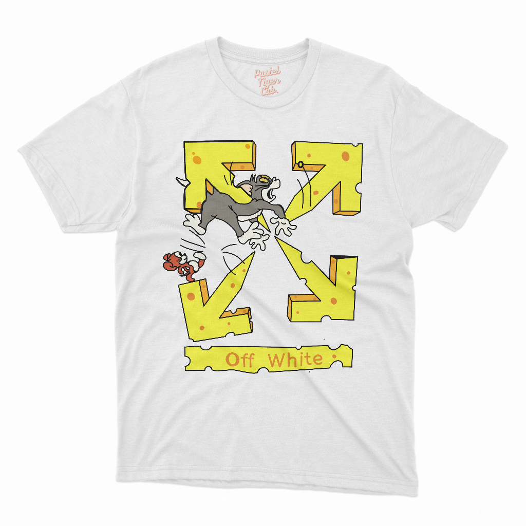 BAJU KAOS PARODY Tom and Jerry Off White Logo Parody