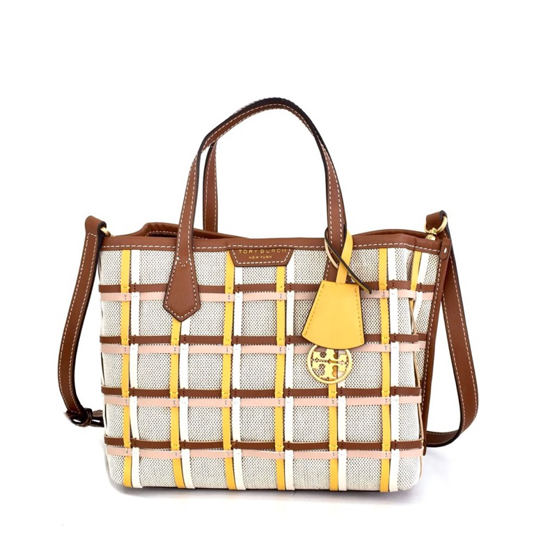 TB Perry Canvas Small Triple-Compartment Tote