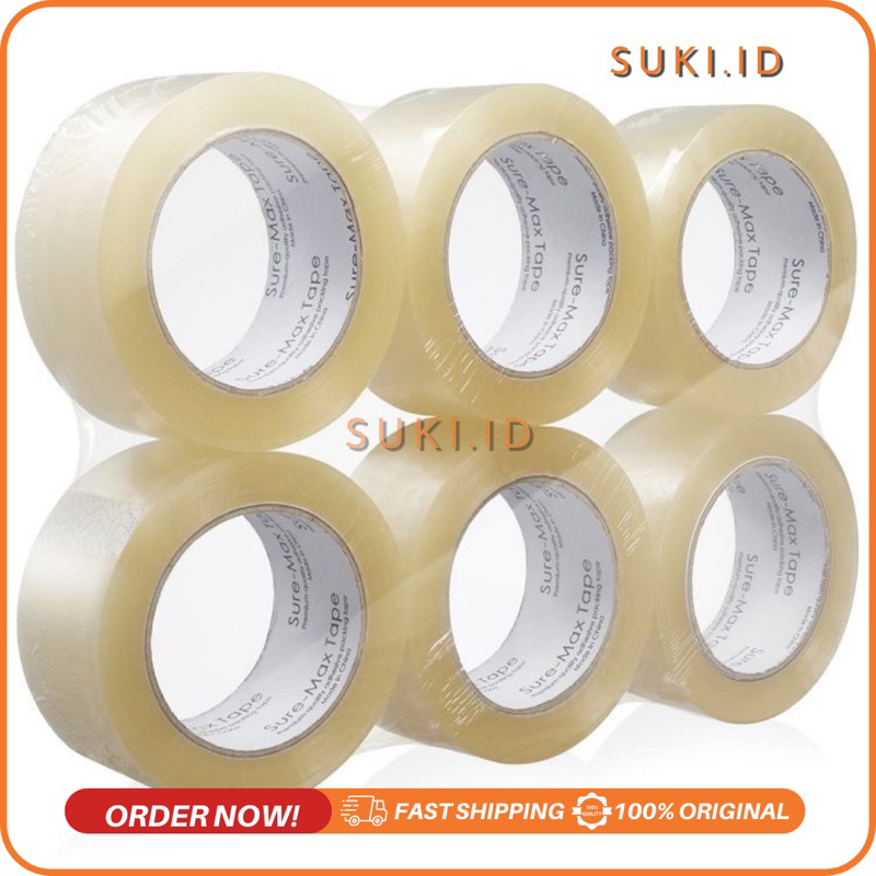

Suki.id Lakban Bening Tape 45mm x 100 yard