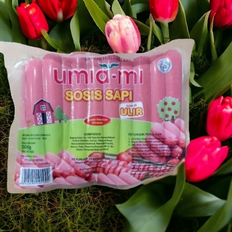 

RN_Frozen- UmiaMi Sosis Sapi Ulir isi 20 Pcs Berat 500 Gram. Readyyy...