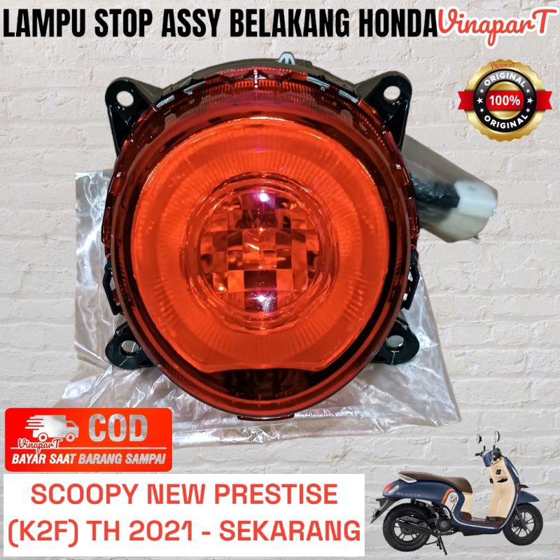 stop lamp lampu stop assy belakang scoopy new 2021 prestige K2F original