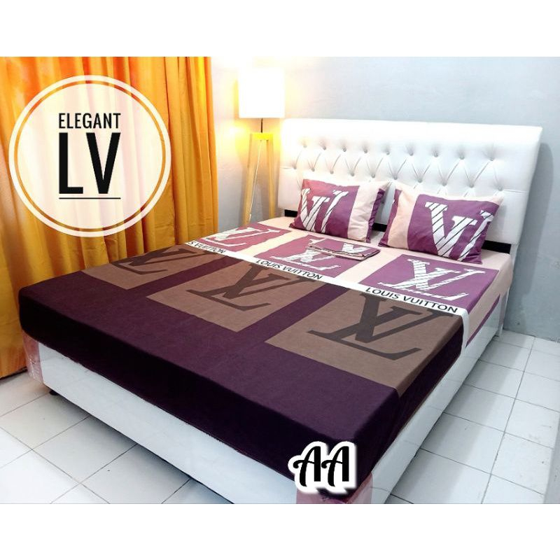 Monalisa-Bisa COD Sprei Set 90/100/120/140/160/180/200 Single Queen King Tinggi 20cm Tinggi 30cm Tin
