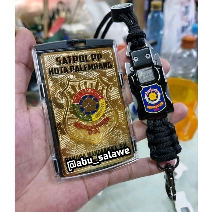 

plat id SATPOL PP full set plus tali