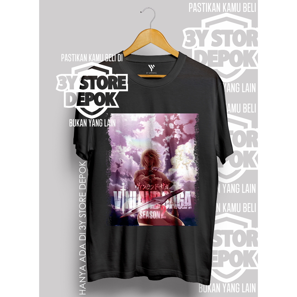 KAOS SANTAI ANIME DISTRO TSHIRT VINLAND SAGA #1 - KATUN 30S PRIA WANITA / 3Y STORE