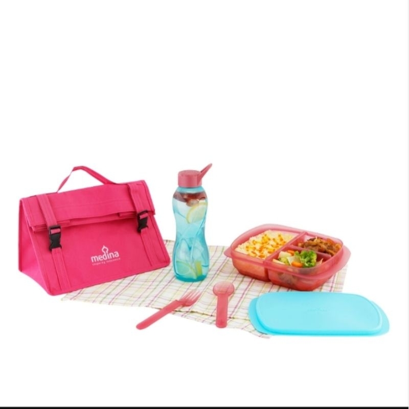 Kotak makan /tempat bekal anak sekolah //bontot/Medina set,premium ,ori,