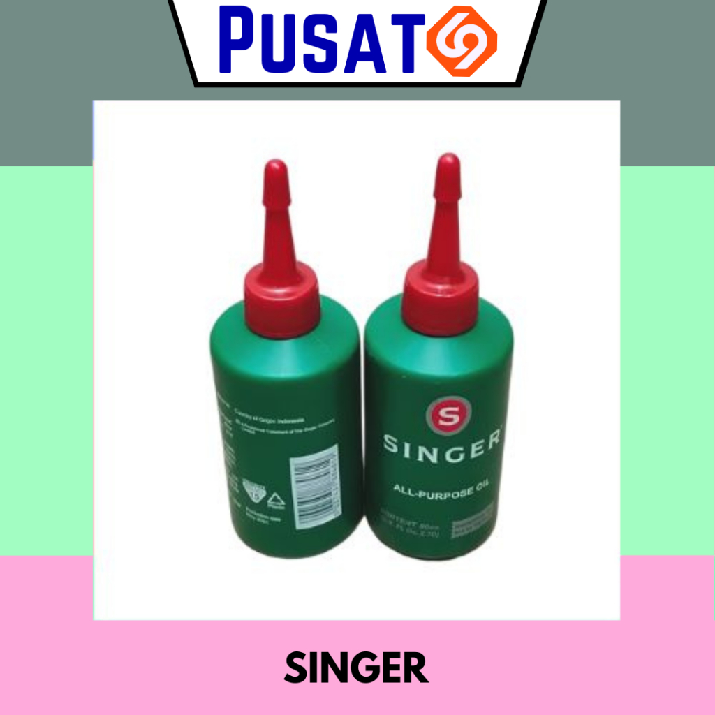 Minyak Singer Minyak Pelumas Mesin Jahit Serbaguna All Purpose Oil 80 ml Alat Cukur Rantai Sepeda ORI