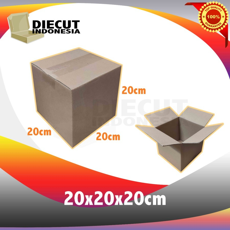 

Box BARU uk 20x20x20 cm kardus kotak baru packing packaging polos sheet