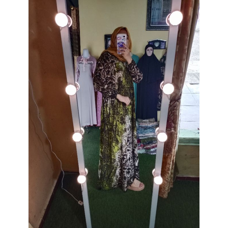 GAMIS SUSUN TWILL BANJAR/GAMIS BATIK CAP ASLI/DASTER MUSLIM LENGAN PANJANG BATIK CAP