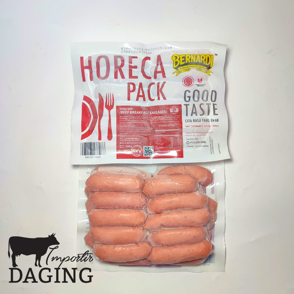 

Bernardi sosis sapi vp horecapack 500gr