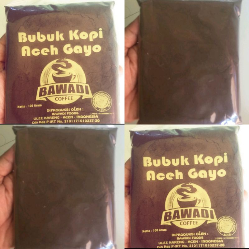 

Kopi Bawadi Aceh Bubuk Halus atau Kasar 100 gram