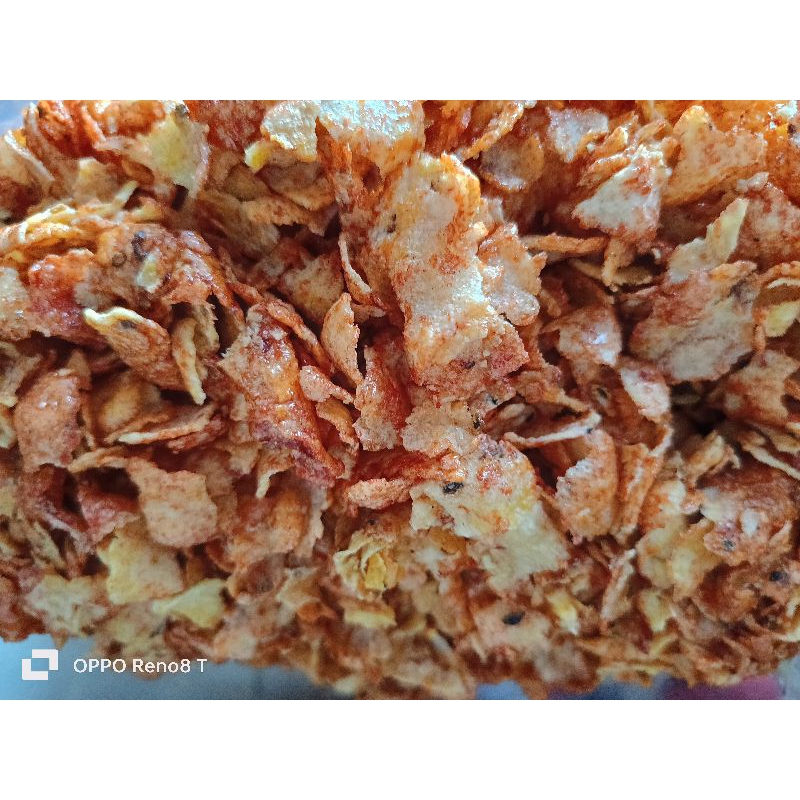 

Emping Jagung Snack Kiloan Rasa Pedas Manis 250gram