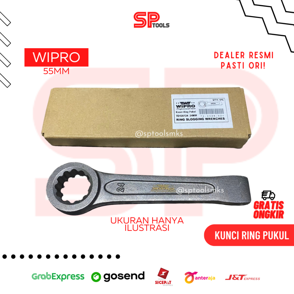 KUNCI RING PUKUL / RING SLOGGING WRENCH 55MM 55 MM WIPRO