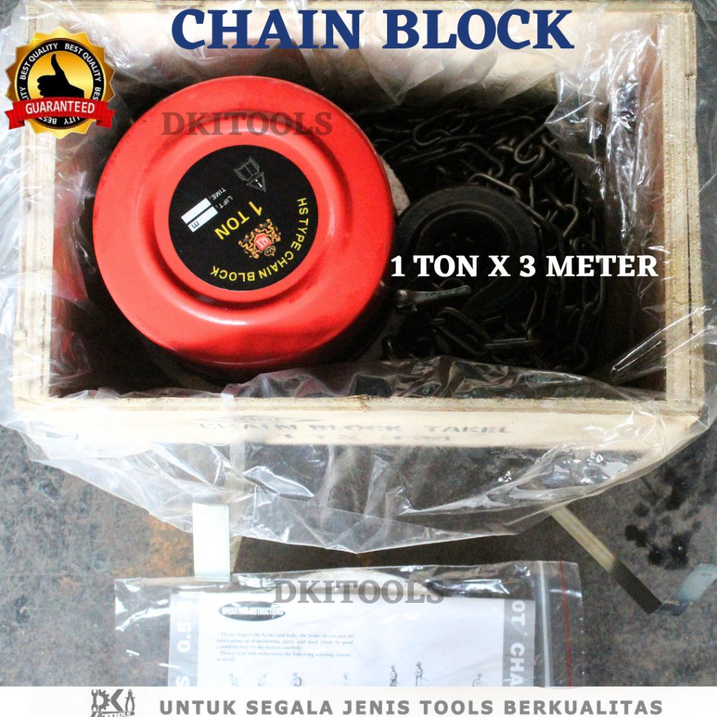 Chain Block/Takel 1ton 2ton 3ton 5ton X 3meter