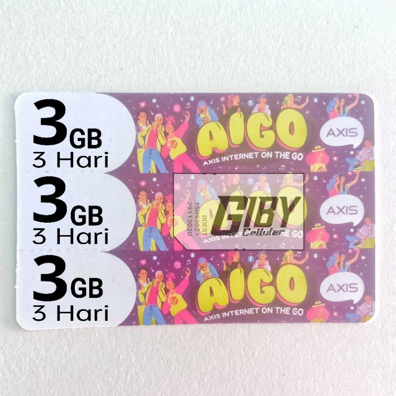 Voucher Axis 3 GB 3 Hari