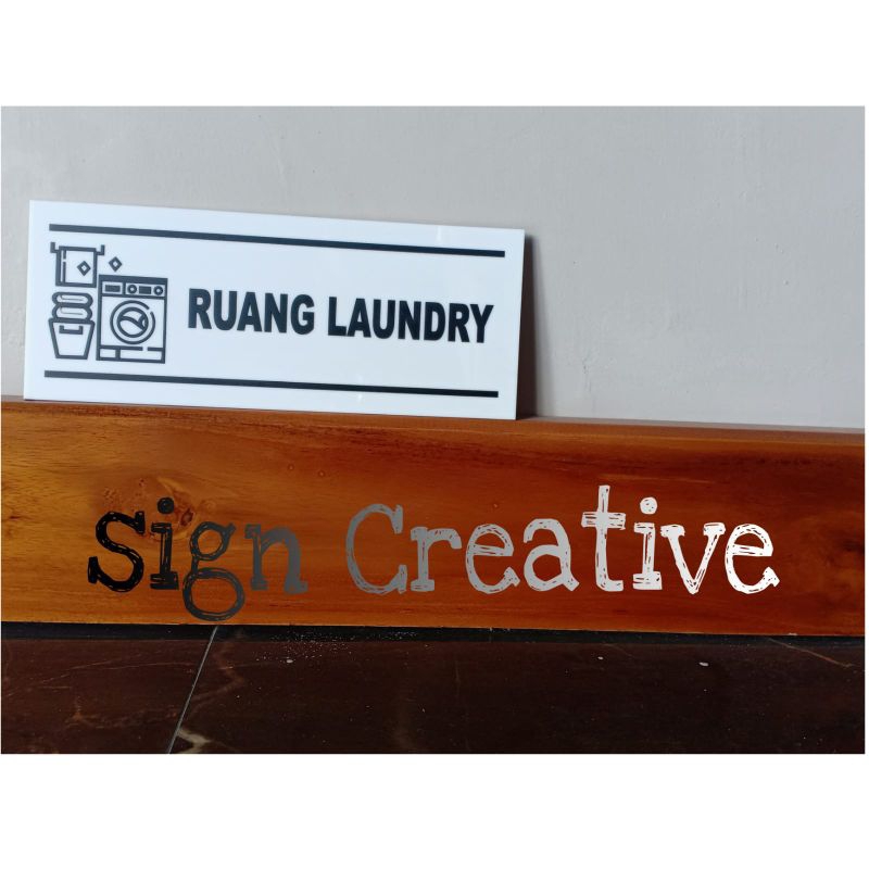 

SIGN ROOM Acrylicsign Ruangan LAUNDRY