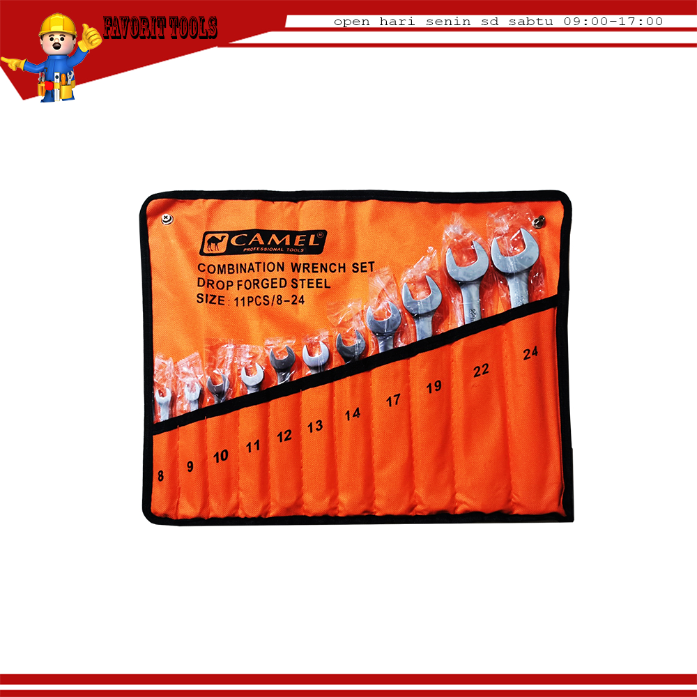 Kunci Ring Pas Set 11 Pcs Camel