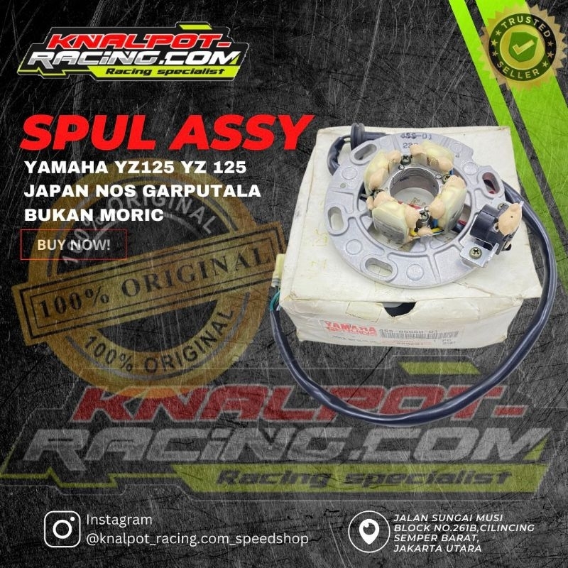 SPUL ASSY YAMAHA YZ125 YZ 125 JAPAN NOS GARPUTALA BUKAN MORIC
