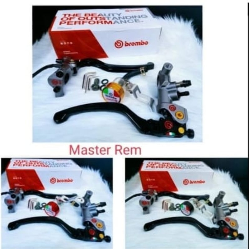 MASTER REM BREMBO IZUMI TABUNG PISAH PLUS DUDUKAN SPION DAN SWIT KOPLING REM BEAT VARIO VIXION NINJA