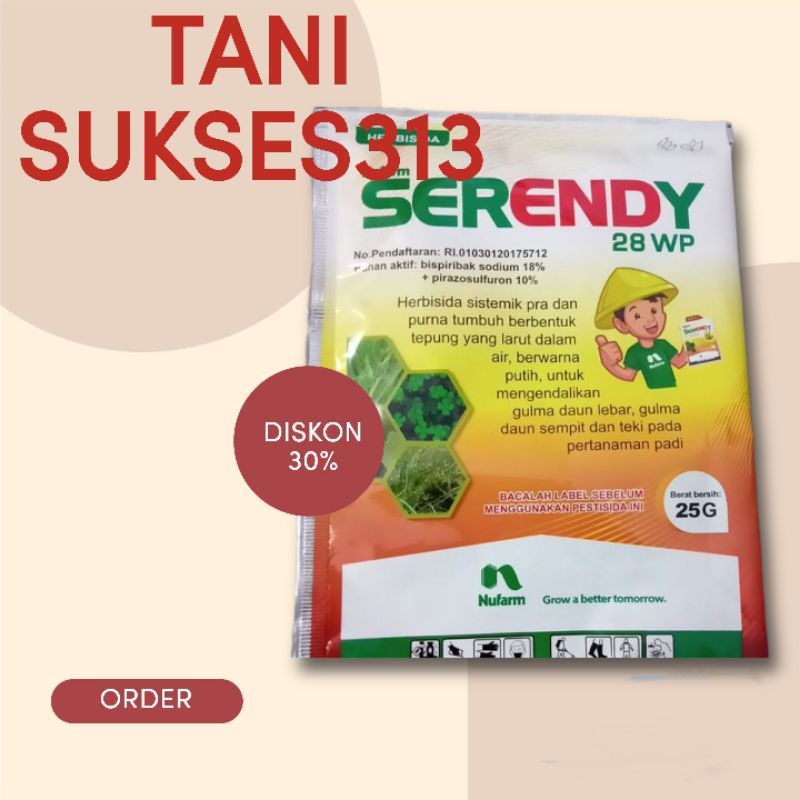 Herbisida serendy 25gram original obat gulma padi serendi 25gram