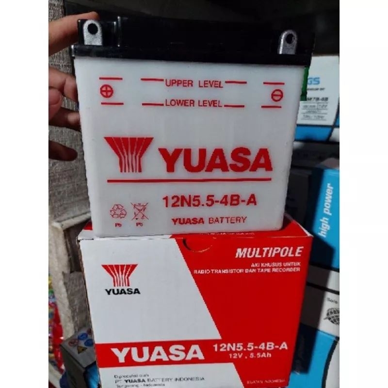 Aki Basah Baterai Tape Yuasa Original 12N5.5-4B-A