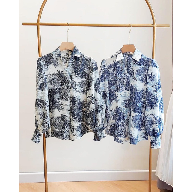 Anggun Top Crinkle Dior / Atasan Kemeja Wanita