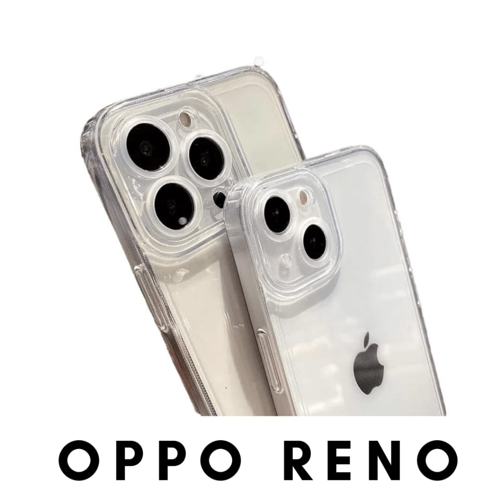 SOFTCASE BENING FULL COVER/ CLEAR CASE TRANSPARAN CASING HP CAMERA PROTECTOR FOR OPPO Reno 6  Reno 7  Reno 8T