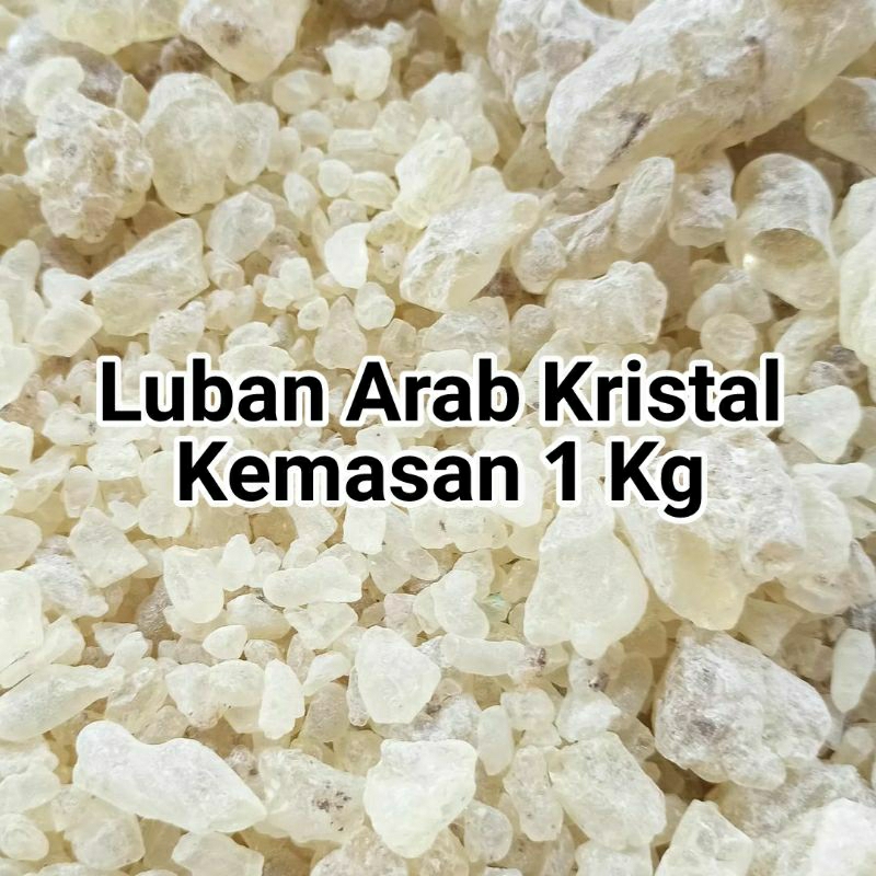 Kemenyan Arab Putih Wangi 1 Kg - Menyan Arab Luban Arab Kristal Original Kemasan 1 Kg